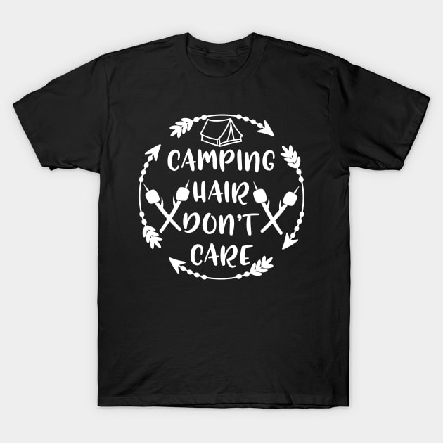 camping hair don't care T-Shirt by Fezoo